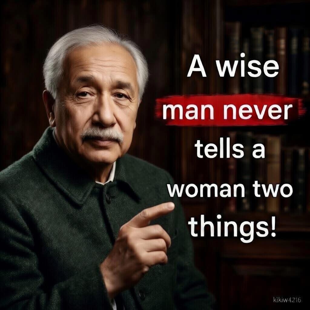 Man Not Knowing A Wise Man Never Tells His Woman Two Things Because True Strength Lies ...